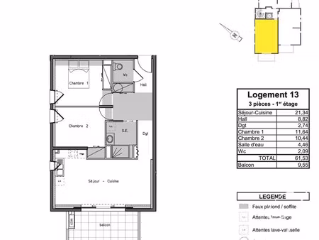 achat : appartement (83600)