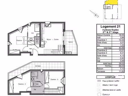 achat : appartement (83600)