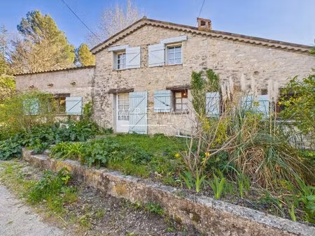 maison en pierre avec piscine et vue village - claviers