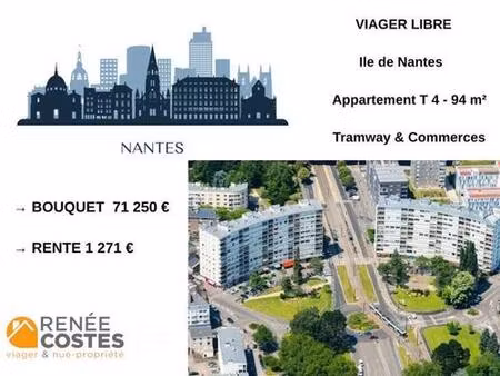 viager libre - h73 ans - nantes (44200)