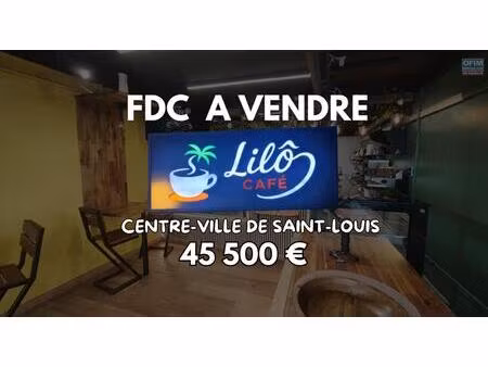 a vendre - snack cafe lîlo cafe situé centre ville de saint-louis | 55 500€