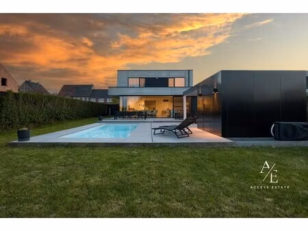 oosterzele - strakke designvilla met zwembad uit 2020 -> bezoekdag volzet!