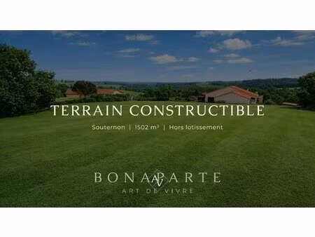 terrain constructible dans secteur calme