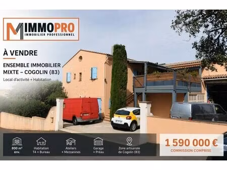 vente local d’activités cogolin 83310 800m²