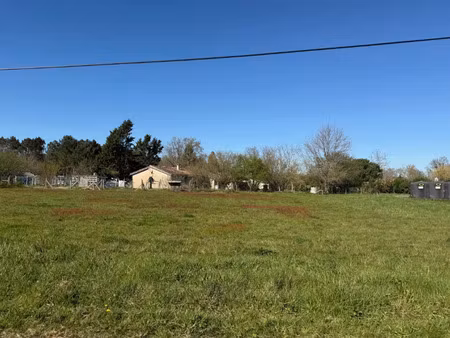 vente terrain 1600 m² cazats (33430)