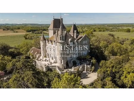 un domaine de château à couper le souffle  élégamment perché au sommet de la plus haute...