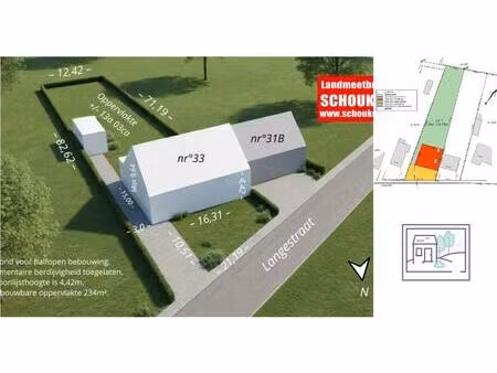 terrain à bâtir à vendre à langestraat 33 kampenhout (rwc42360)