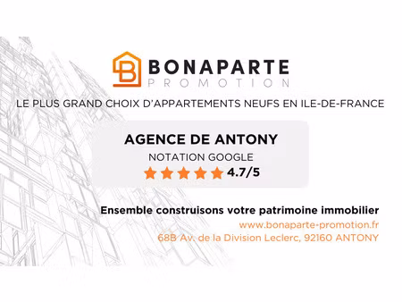 cadre de vie recherché à châtenay-malabry ! t3 66 m² avec agréable terrasse