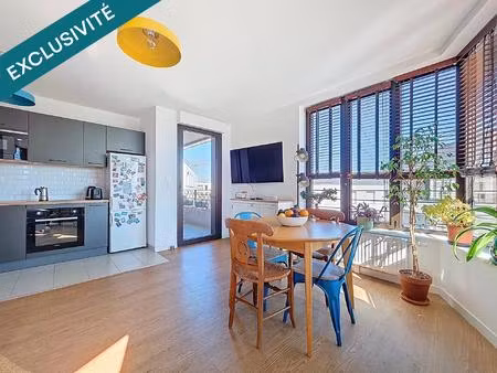 appart 3 pieces dernier etage  2 loggias  parking