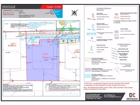 vente terrain ségny (01170)
