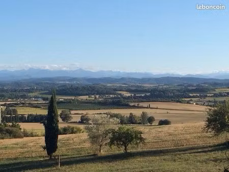 vends à cailhau (11240) terrain à bâtir  vue unique sur les pyrénées