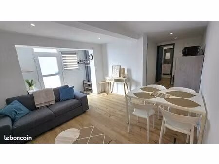 t2 meublé rénové – parking privé – fibre incluse – lumineux – proche université – 34m² – r