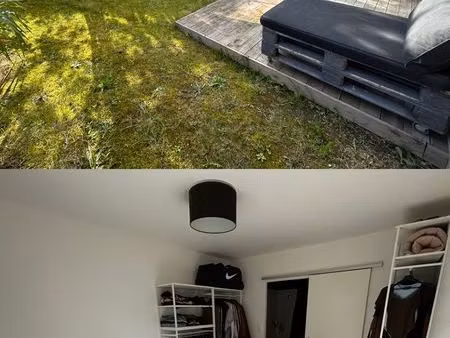 appartement t2 - en rdc avec garage et jardin