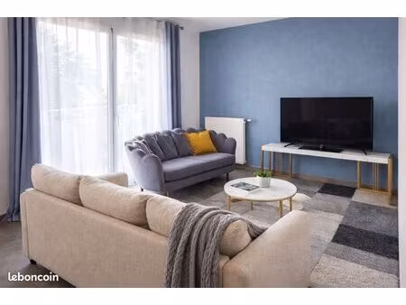 t2 meublé moderne -calme  balcon et proche sortie 8