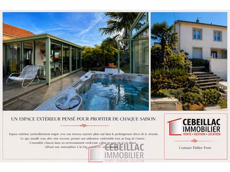 royat - maison avec panorama  jardin  terrasses et spa / 7 p