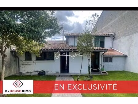 maison atypique à fort potentiel  deux échoppes communicantes  bordeaux bastide