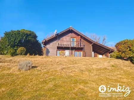 maison ossature bois style chalet  vue imprenable