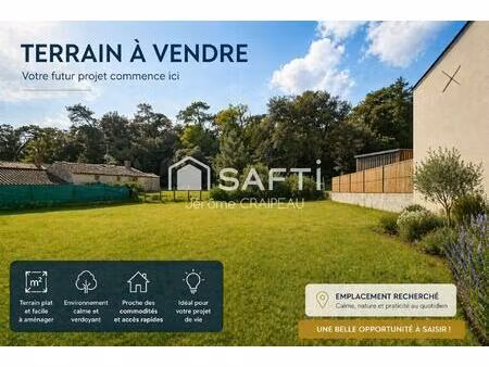 emplacement privilégié pour cette parcelle constructible de 555 m2.