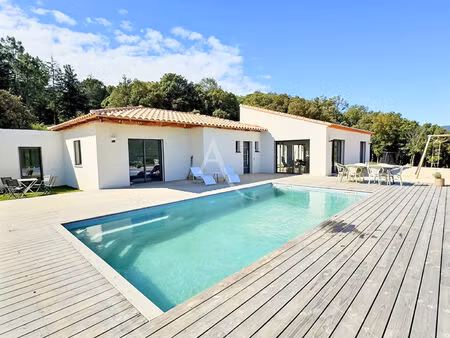 30 km sud perpignan : maison contemporaine 5 pièces 160 m² avec piscine  garage de 150 m² 