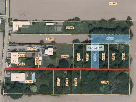 terrain non batissable en zone agricole de +- 13 ares 50 ca