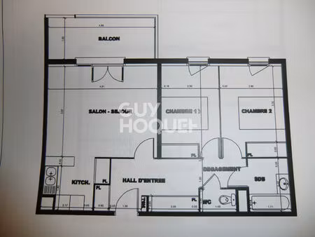 appartement muret 3 pièce(s)+ 4 parkings
