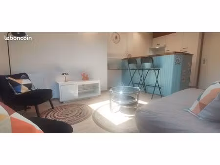 agréable f1 bis meublé 32 m² – hyper centre châlons-en-champagne – vue cathédrale