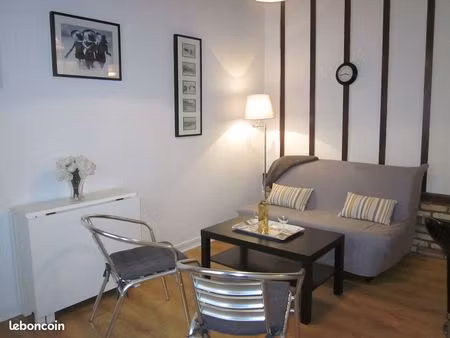 dieppe ile du pollet : f 2 meublé tbe