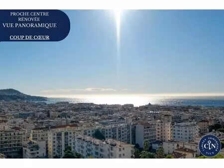 appartement 4 pièces - rénové – vue mer – terrasse – nice / primerose