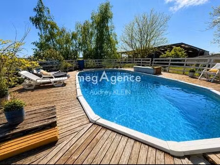 belle propriété au calme avec terrain  piscine et box à chevaux