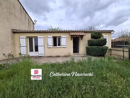 charmante maison de plain-pied 4 pièces avec jardin 420 m²  terrasse et garage ? 266 000