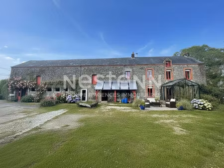 locmaria grand champ 15 minutes de vannes longère à vendre en campagne 171 m² - 4 hectares