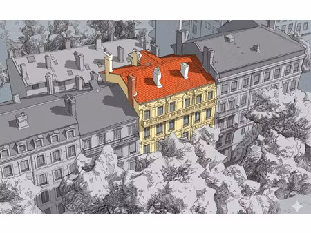 immeuble lyon 4 925.63 m² t-15 à vendre  6 700 000 €