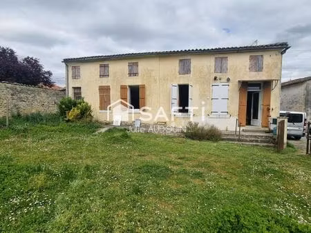 migron : maison à rénover avec jardin et exposition sud