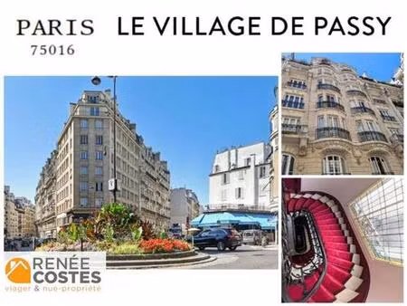 viager occupé - f77 ans - paris (75016)