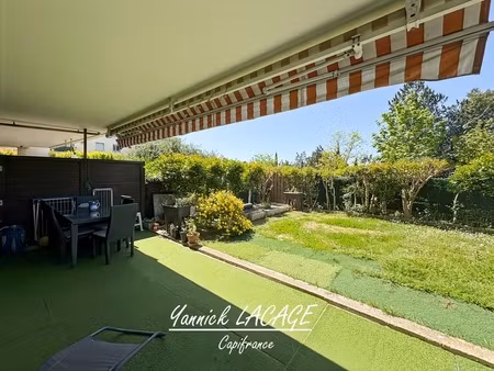 appartement t3 en rez-de-jardin avec 108 m² d’extérieur  exposé sud-ouest  parking et rési