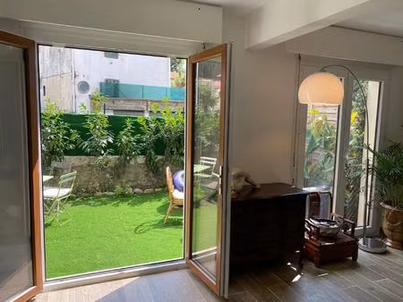 nice nord - h. dunant - chambrun 3p de 80 m2 en rdj   parfait état  garage et cave