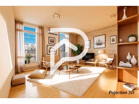 a vendre - 13002 marseille - appartement 83 m2 au sol - joliette - immeuble haussemanien