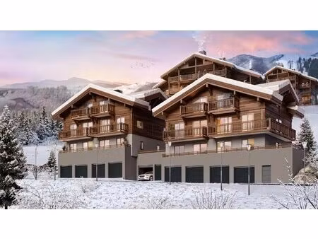 appartement en duplex dans un chalet neuf au pied des pistes et remontées mécaniques