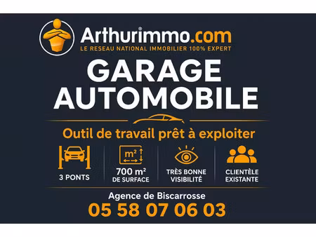 vente fonds de commerce 700 m2 à parentis-en-born