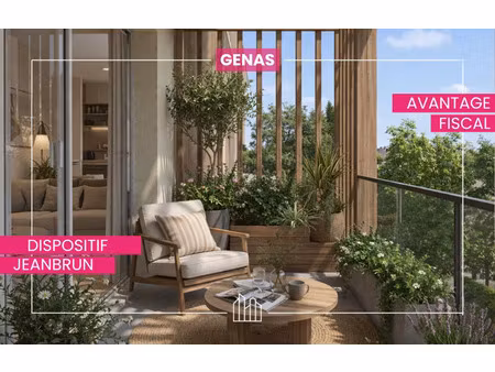 vente appartement neuf 3 pièces 66m2 genas - 395800 € - surface privée