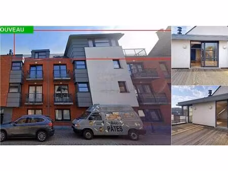 appartement à vendre avec terrasse et 3 chambres   court-saint-étienne (vbe13684)