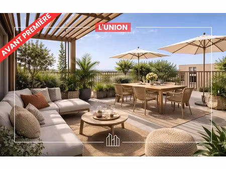 vente appartement neuf 4 pièces 89m2 l'union - 367000 € - surface privée