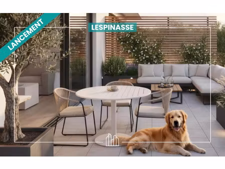 vente appartement neuf 2 pièces 43m2 lespinasse - 201900 € - surface privée