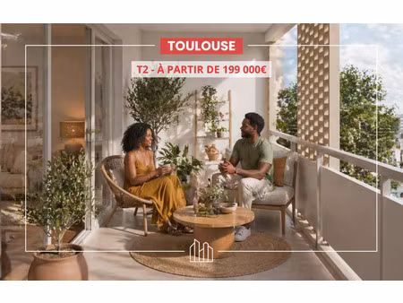 vente appartement neuf 2 pièces 44m2 toulouse - 215000 € - surface privée