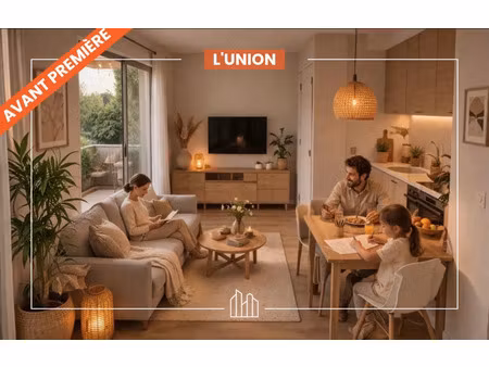 vente appartement neuf 3 pièces 64m2 l'union - 285000 € - surface privée