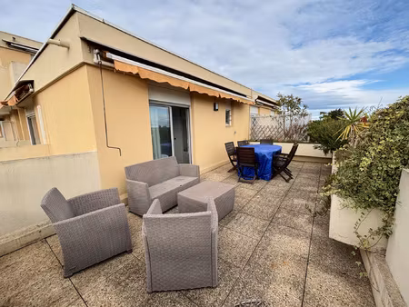 appartement 2 pièces meublé - 43 61 m2 avec terrasses  cave