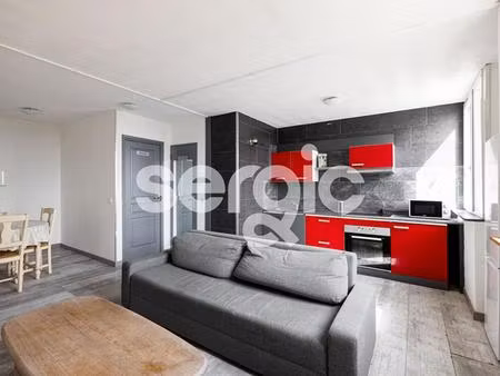 appartement type 2 53m² entierement meuble - dernier etage - fort de mons - mons en baroeu