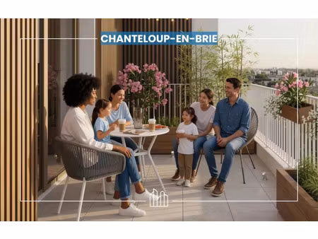 vente appartement neuf 4 pièces 81m2 chanteloup-en-brie - 384900 € - surface privée