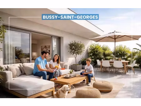 vente appartement neuf 3 pièces 68m2 bussy-saint-georges - 320000 € - surface privée