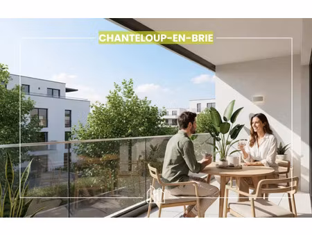 vente appartement neuf 2 pièces 43m2 chanteloup-en-brie - 236900 € - surface privée